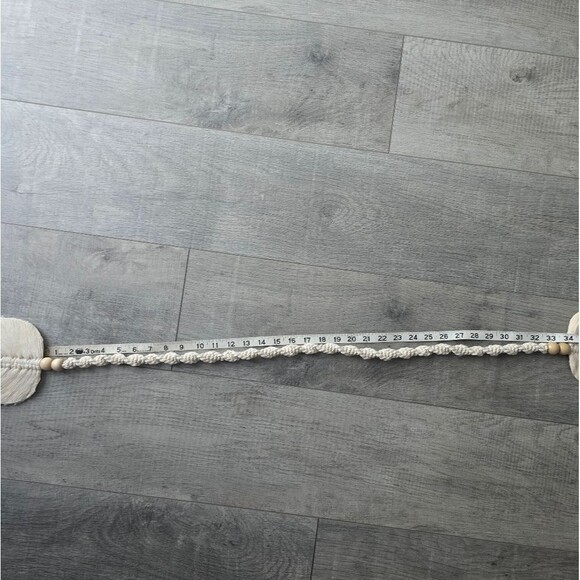 NEW Bohemian Woven Curtain Tiebacks Leaf NWOT - Picture 10 of 11